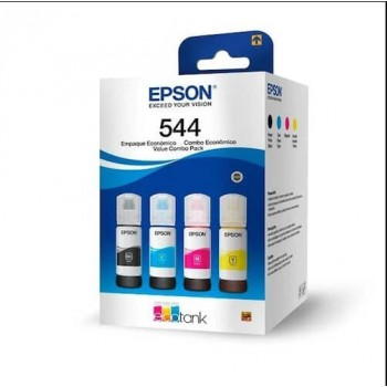 Kit Garrafas de Tinta Epson T544, 4 Cores - T544520-4P